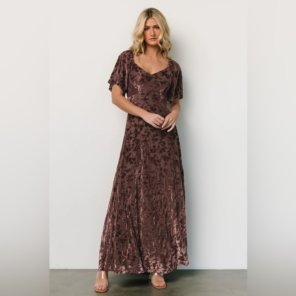 Baltic Born Everley Velvet Maxi Dress Size M